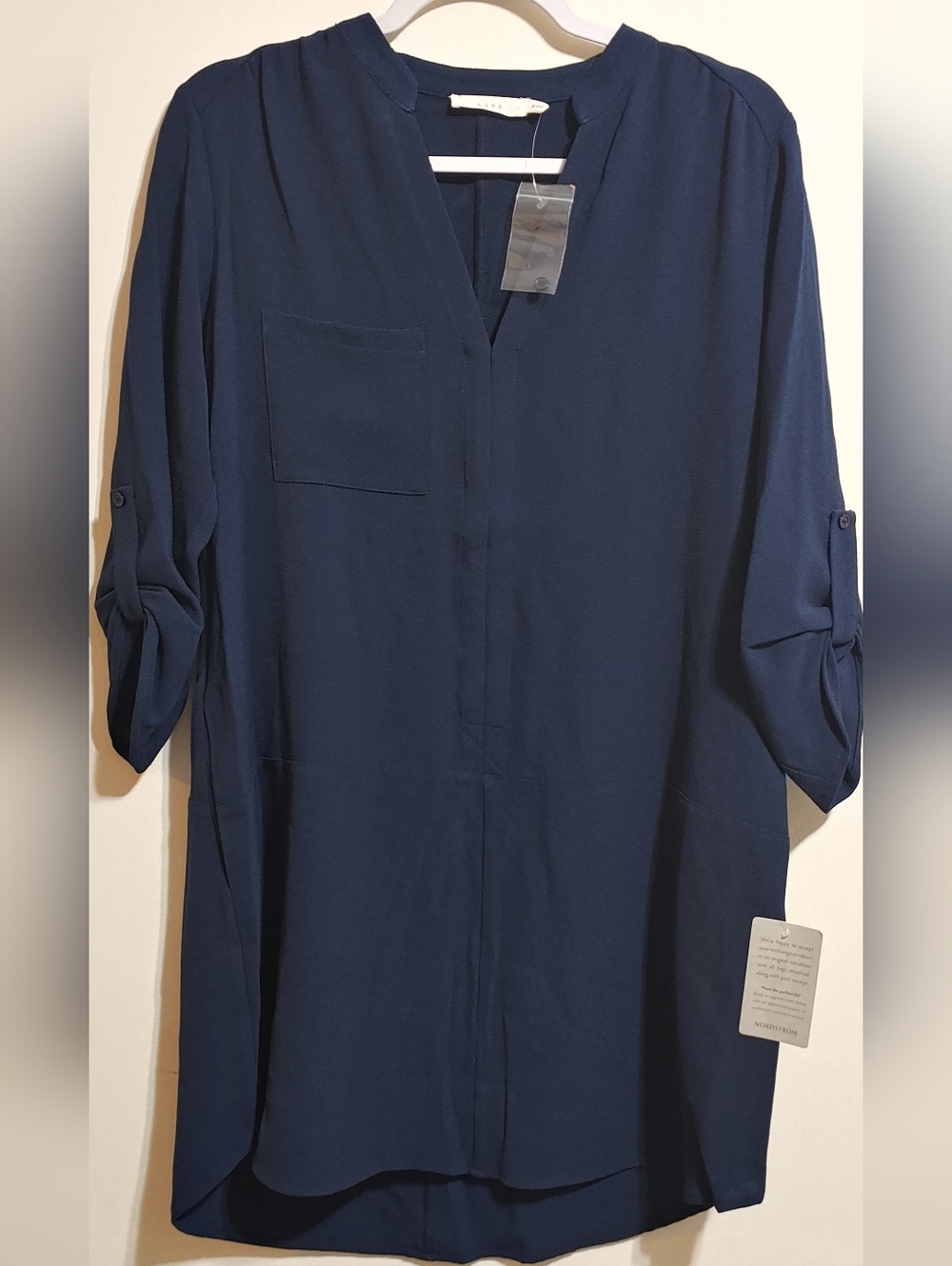 LUSH Navy Midi Dress